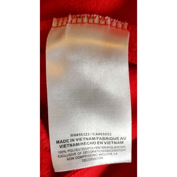 Men's Nike Dri-fit Red Fleece Lined 1/4 zip Pullover Sweatshirt - Large - Picture 6 of 7